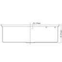 311710 LARGE CORNER RADIUS SINGLE BOWL SINK