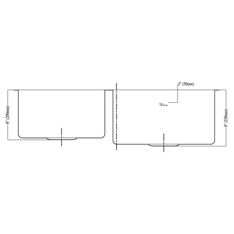 301616 CORNER RADIUS DOUBLE BOWL SINK