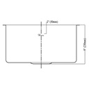 161609 SQUARED SINGLE BOWL UNDERMOUNT BAR SINK