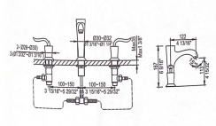 171428C 3-HOLE WASHBASIN FAUCET