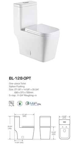 DUAL FLUSH ONE-PIECE TOILET SK128