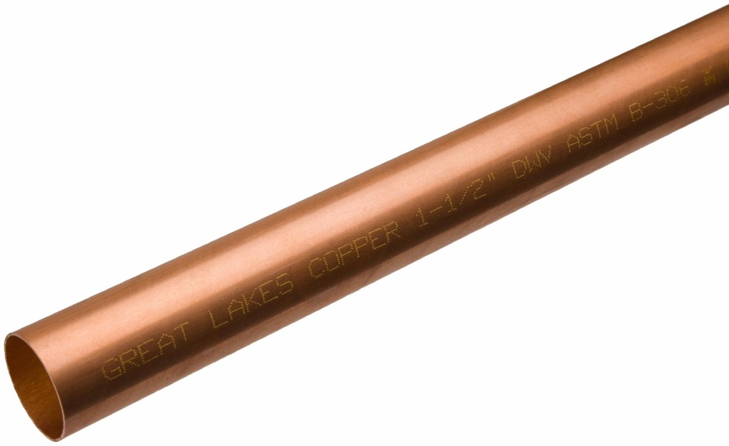 12  LEN  1-1/2 DWV    HARD COP TUBE