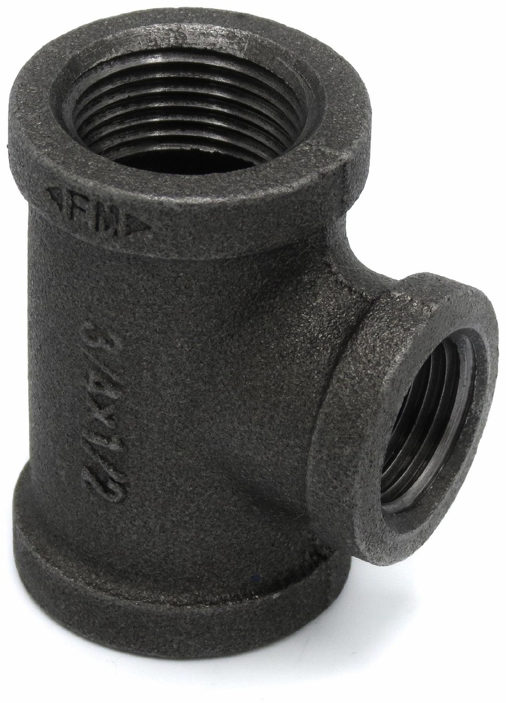 3/4X3/4X1/4       STD.BLK. TEE