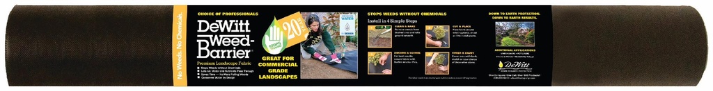 3' X 50' WEED BARRIER 4.1OZ 20YR350