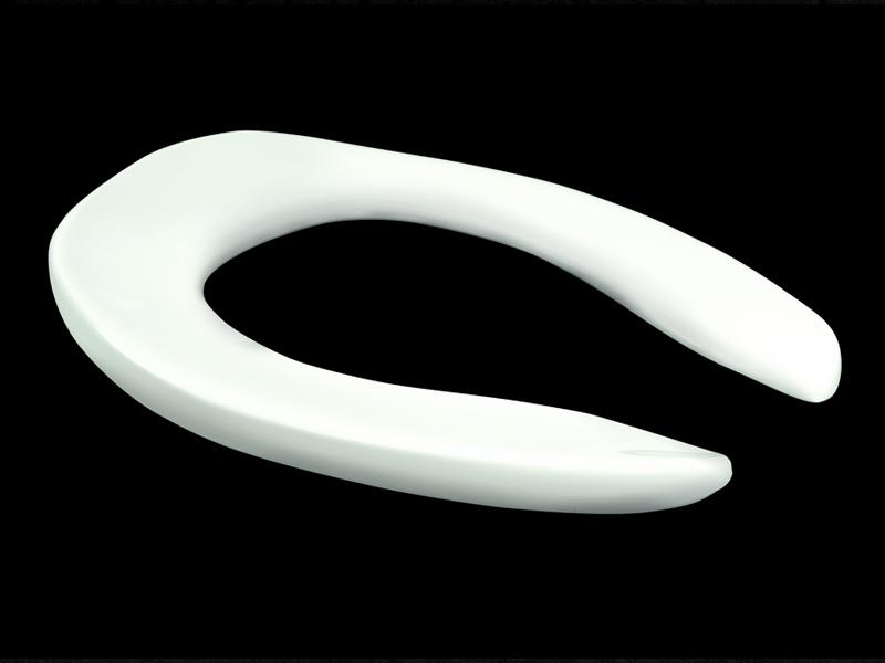 Anti-Microbial Elongated Open Front Toilet Seat Fast-N-Lock