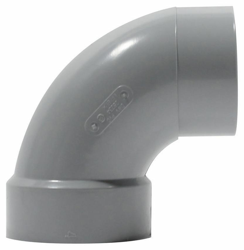 4"x90D PVC DWV ELBOW SPxH SYSTEM 15