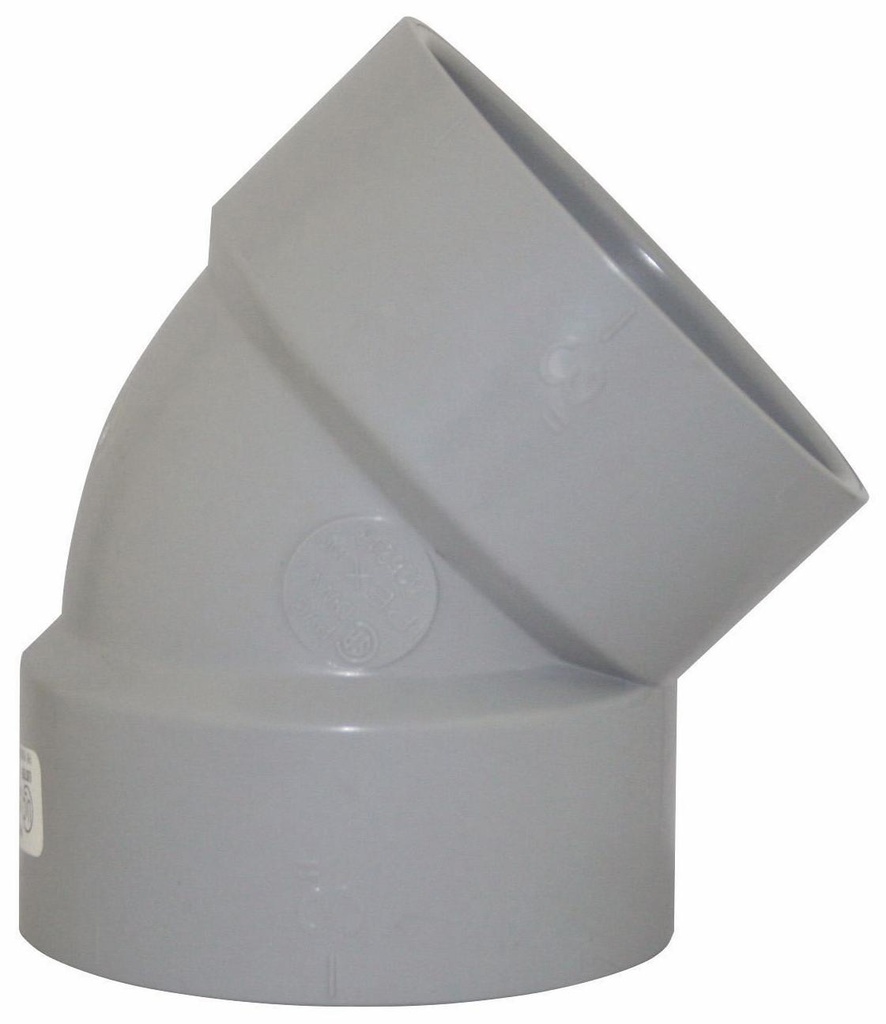 3"x45D PVC DWV SHORT TURNELBOW HxH SYSTEM 15