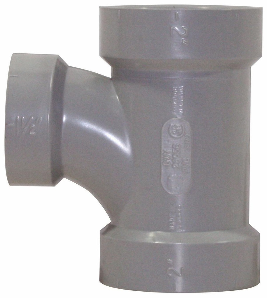 2"x1 1/2" PVC DWV SAN TEEHxHxH SYSTEM 15