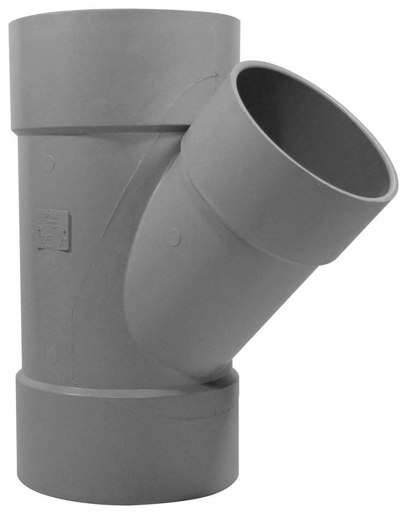 8"x6"x45D PVC DWV WYE HxHxH SYSTEM 15