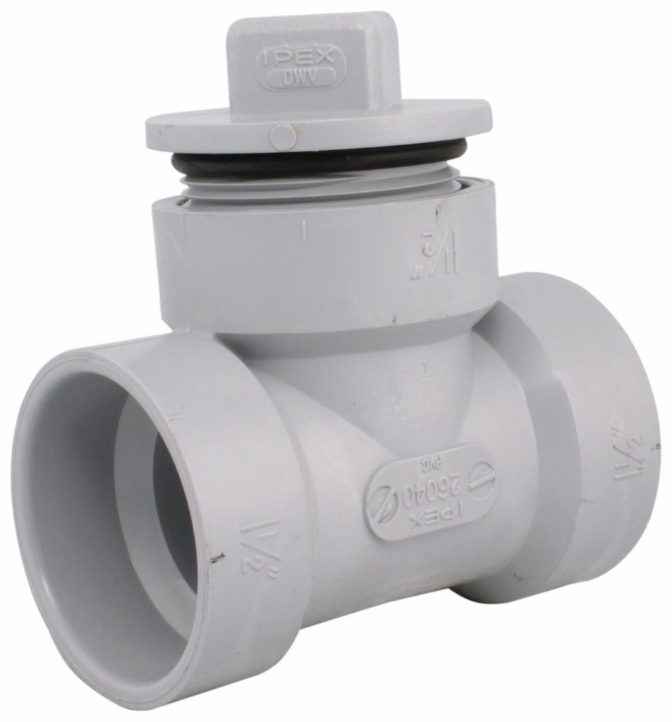 4" PVC DWV LINE C/O W/ PLUG HXHXGKT PLUG SYSTEM 15