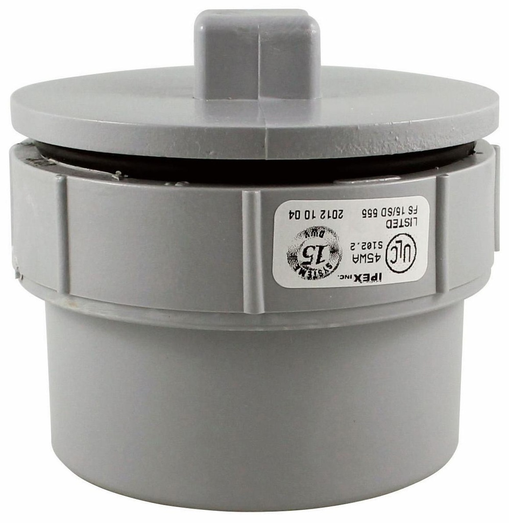 3" PVC DWV FTG C/O SPxGSKT PLUG SYSTEM 15
