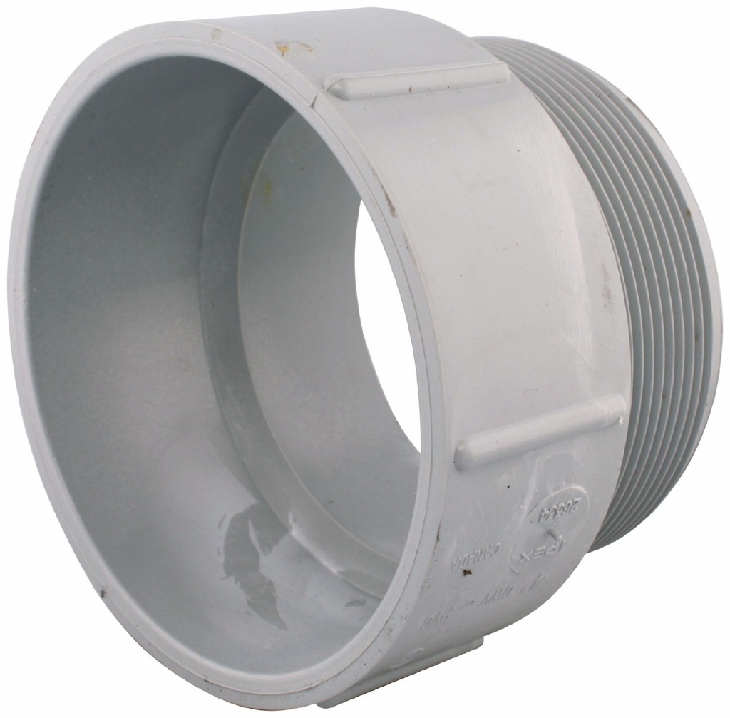 4" PVC DWV MALE ADPT HxMPT SYSTEM 15
