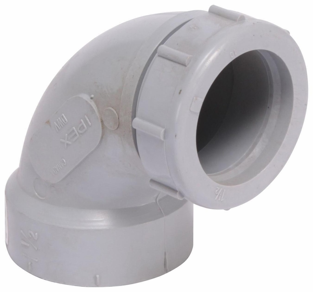 1 1/2"x90D PVC DWV TRAP ADPT HxSJ SYSTEM 15