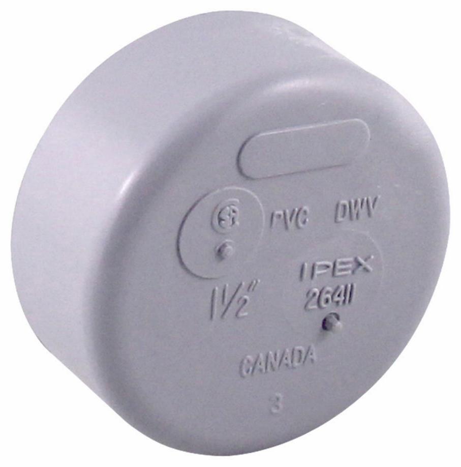 1 1/2" PVC DWV CAP HUB SYSTEM 15