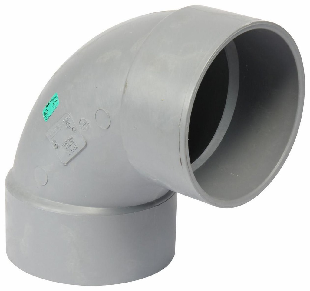 6"x90D PVC DWV ELBOW HxH SYSTEM XFR