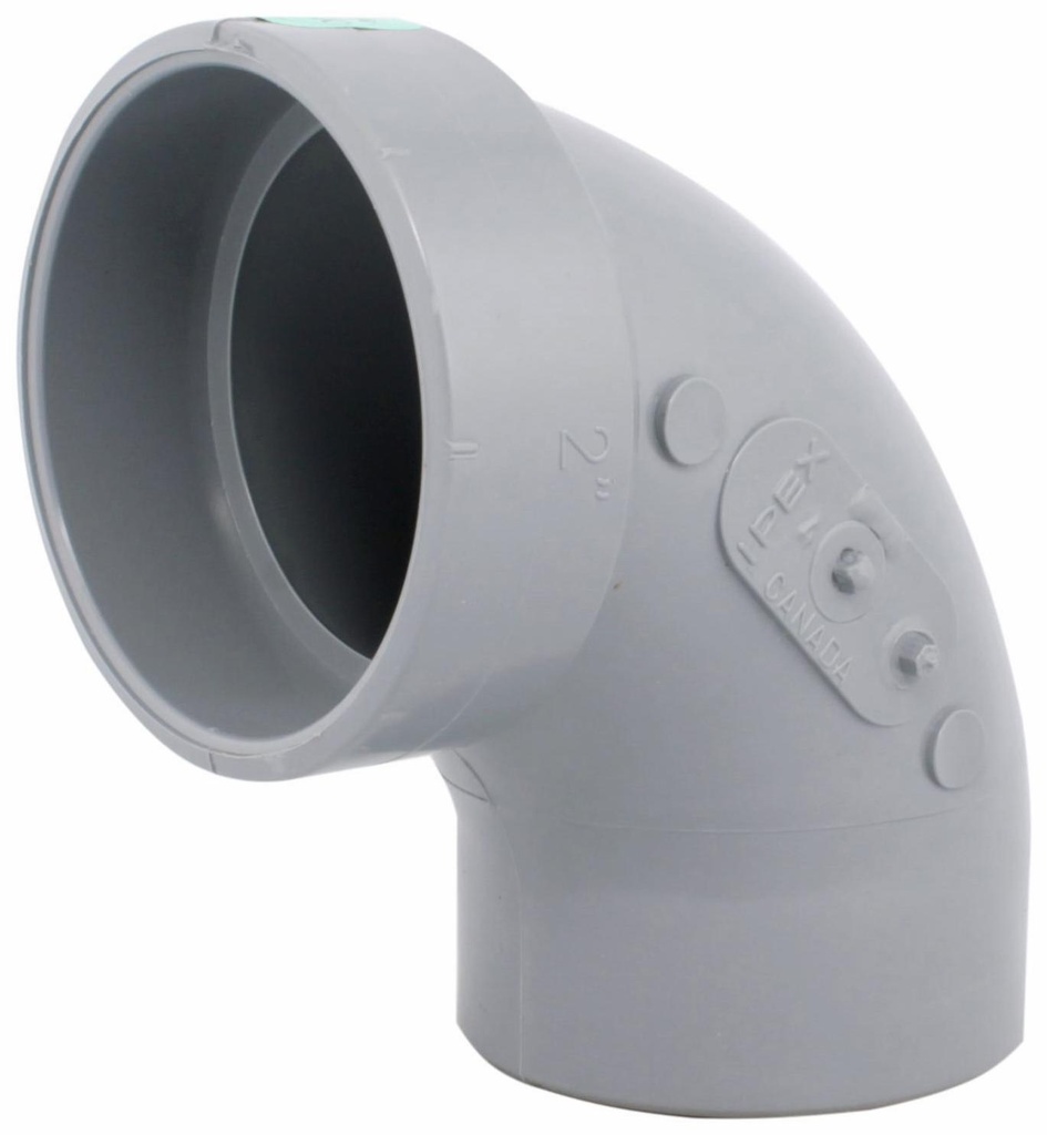2"x90D PVC DWV ELBOW SPxH SYSTEM XFR
