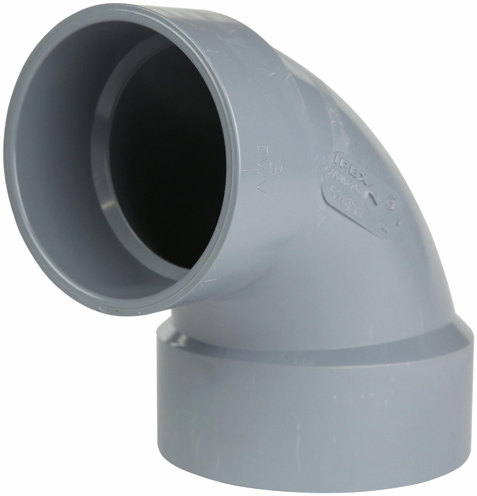 4"x3"x90D PVC DWV RED. ELBOW HxH SYSTEM XFR