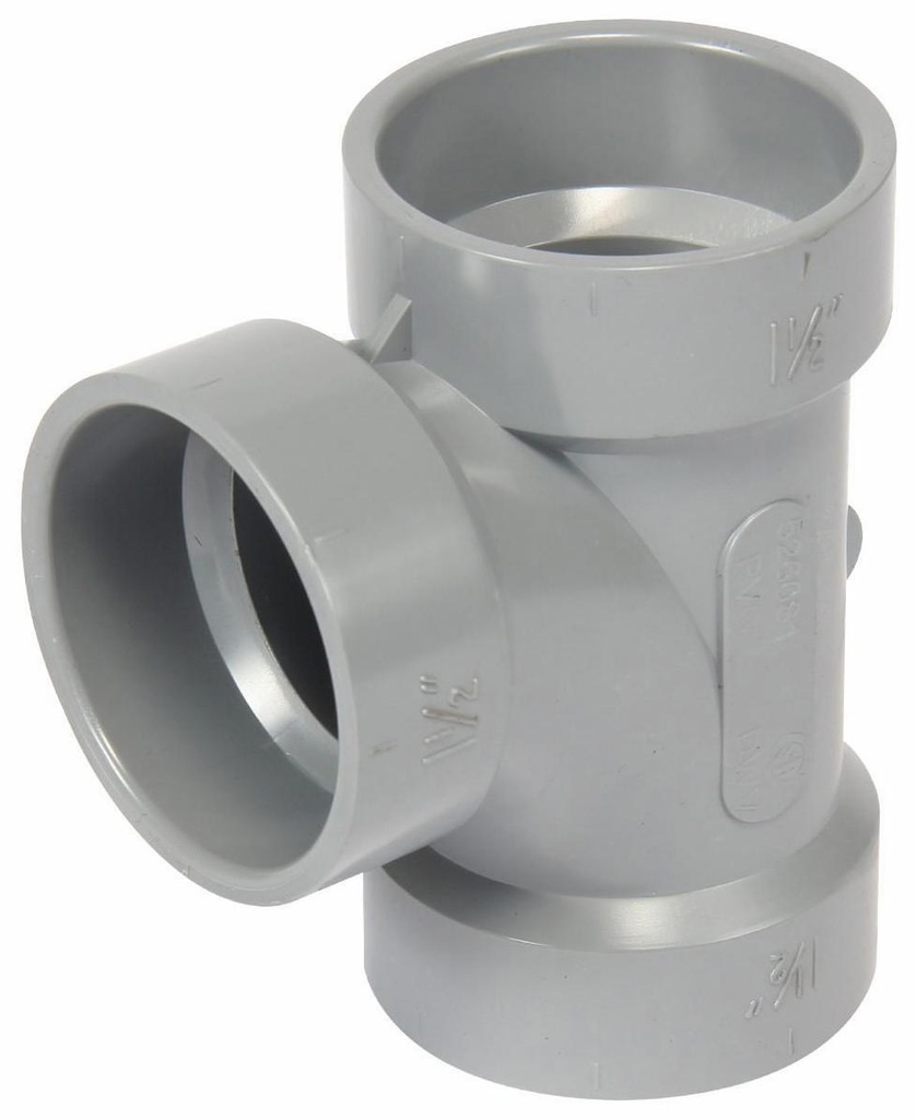 1 1/2" PVC DWV SAN TEE HxHxH SYSTEM XFR