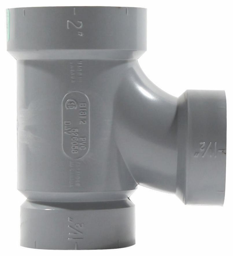 2"x1 1/2"x1 1/2" PVC DWV SAN TEE HxHxH SYSTEM XFR