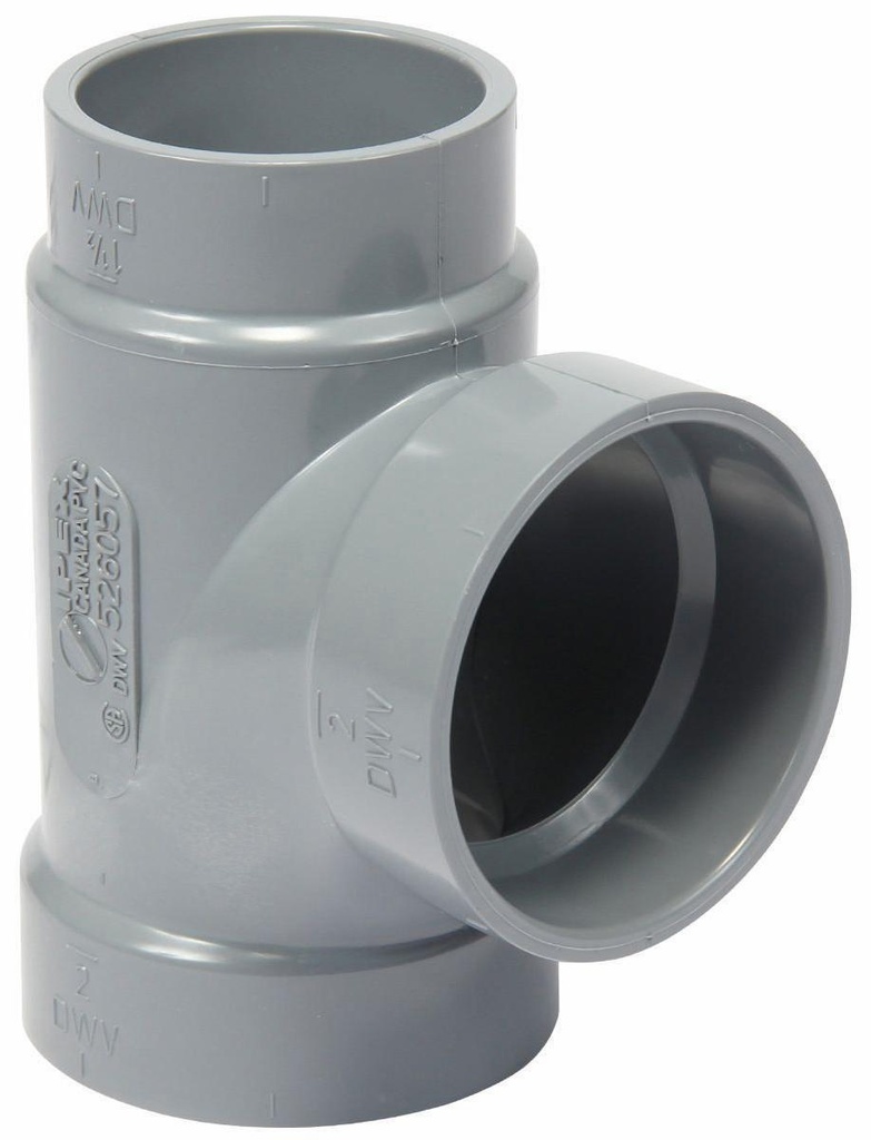 2"x1 1/2"x2" PVC DWV SAN TEE HxHxH SYSTEM XFR