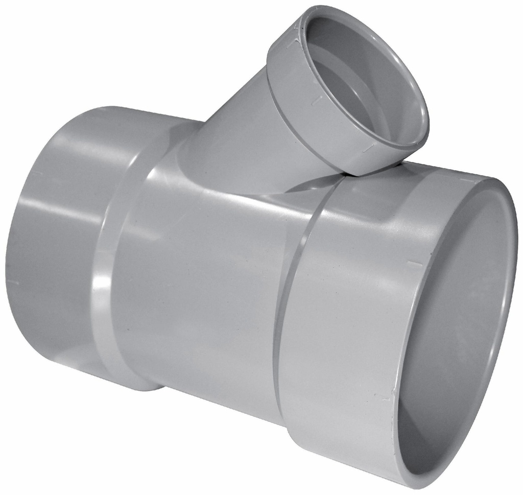 4"x45D PVC DWV WYE HxHxH SYSTEM XFR