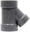 4"x4"x3"x45D PVC DWV WYE HxHxH SYSTEM XFR