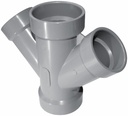 2"x45D PVC DWV DOUBLE WYE HxHxHxH SYSTEM XFR