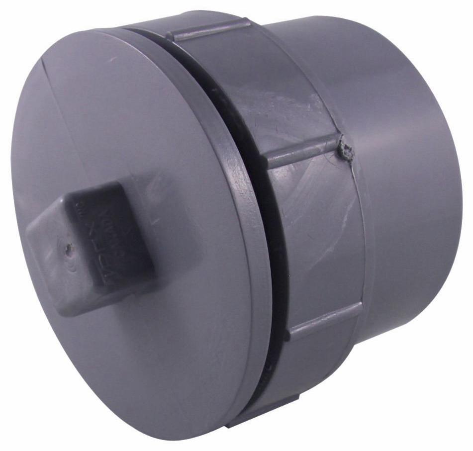 3" PVC DWV FTG C/O W/ PLUG SPxGSKT PLUG SYSTEM XFR