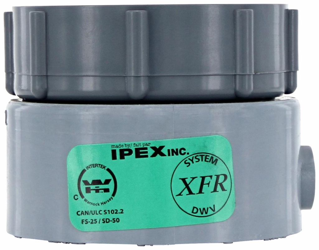 1 1/2" PVC DWV SWIV. STRAIN. ADPT HxSWIV. NUT SYSTEM XFR