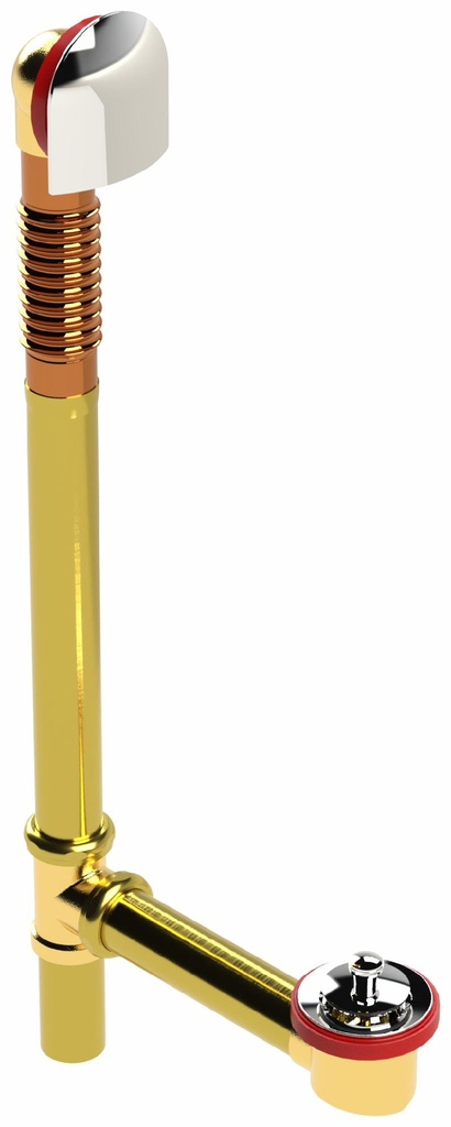 Lift & Turn Brass Extended Waste & Overflow