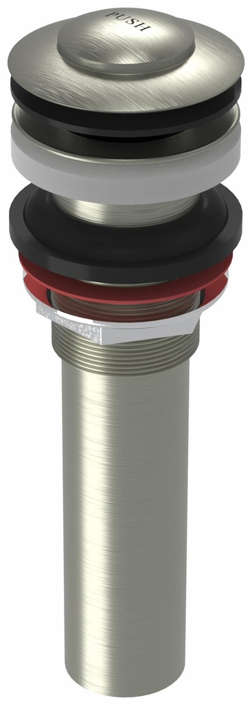 2-Piece Clicker Bathroom Sink Drain less Overflow