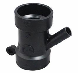 1-1/2X1/2 DISHWASH WYE CAP ABS