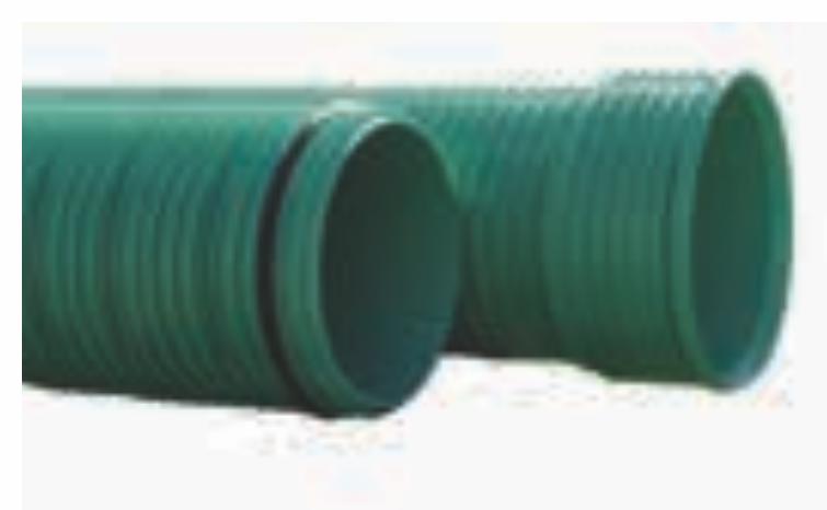 24"x13' PVC PIPE GSKT GREEN ULTRA-RIB