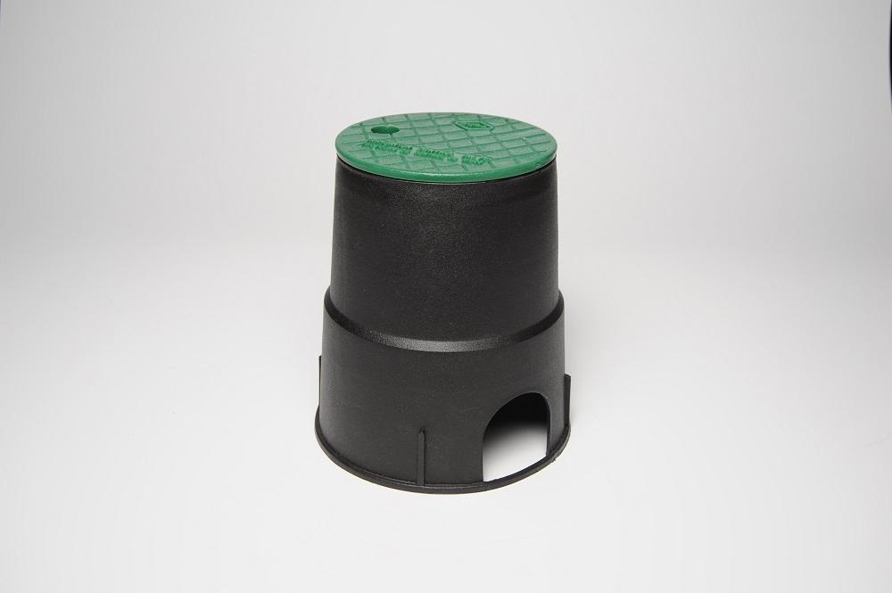 6 Round Green Valve Box with Green ICV Lid