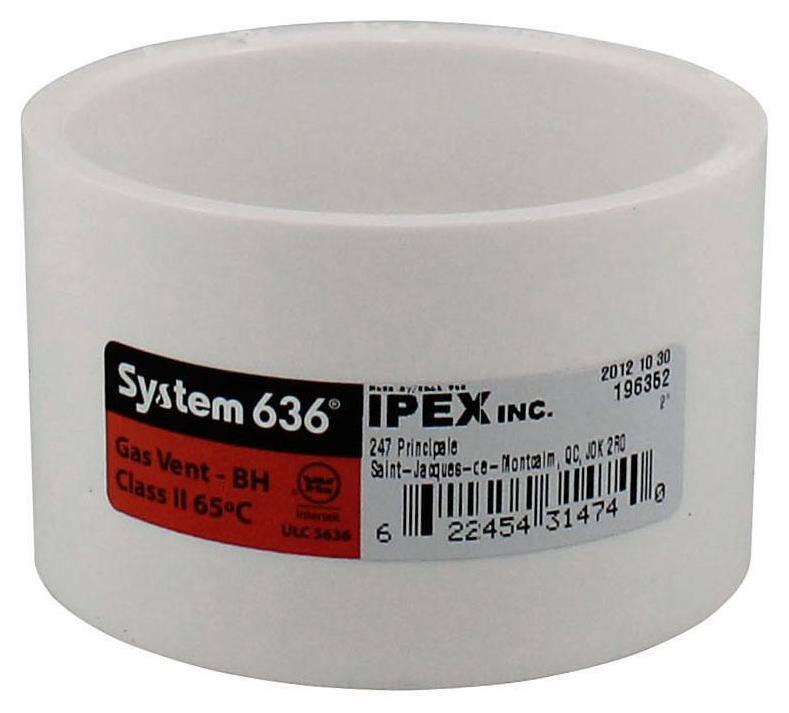 2" PVC FGV COUPLING HxH SYSTEM 636