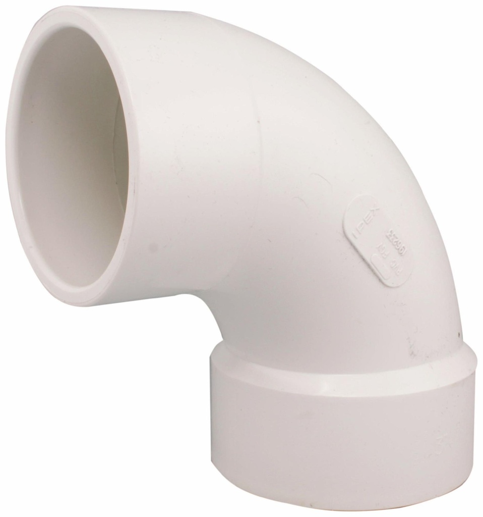 3"x90D PVC FGV ELBOW SPxH SYSTEM 636