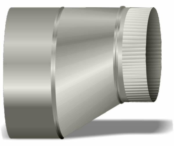 9"-5" Pipe Reducer Flat on Side 26ga