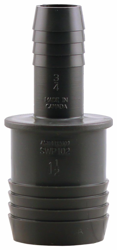1-1/2 X 3/4 PXP POLY COUPLING