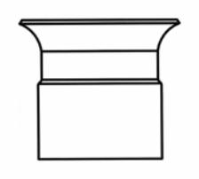 3  PVC DB2/TEL ORANGE      BELL END