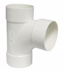 3 PVC SEWER SANITARY TEE