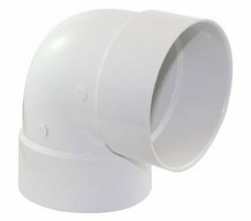 4 PVC SEWER 90 ELBOW SHORT RADIUS