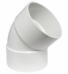 6 PVC SEWER 45 ELBOW