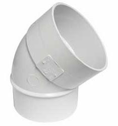 6 PVC SEWER STREET 45 ELBOW