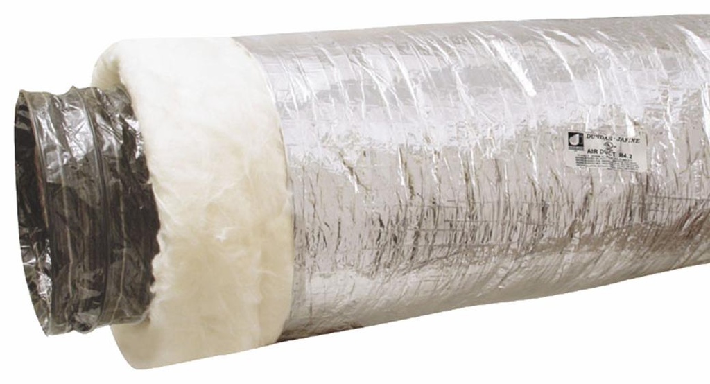 7" X 25' Flexible Insulated Duct - Silver Jacket R4.2