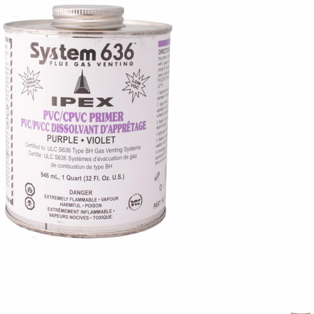 946ml System 636 PVC/CPVC Primer Purple