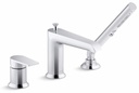 Hint 1-Handle Roman Tub Faucet with Hand Shower