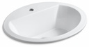 Bryant Oval Single Hole Drop-In Bathroom Sink