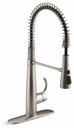 Simplice Semi-Professional Kitchen Faucet with Spring Pulldown Spray