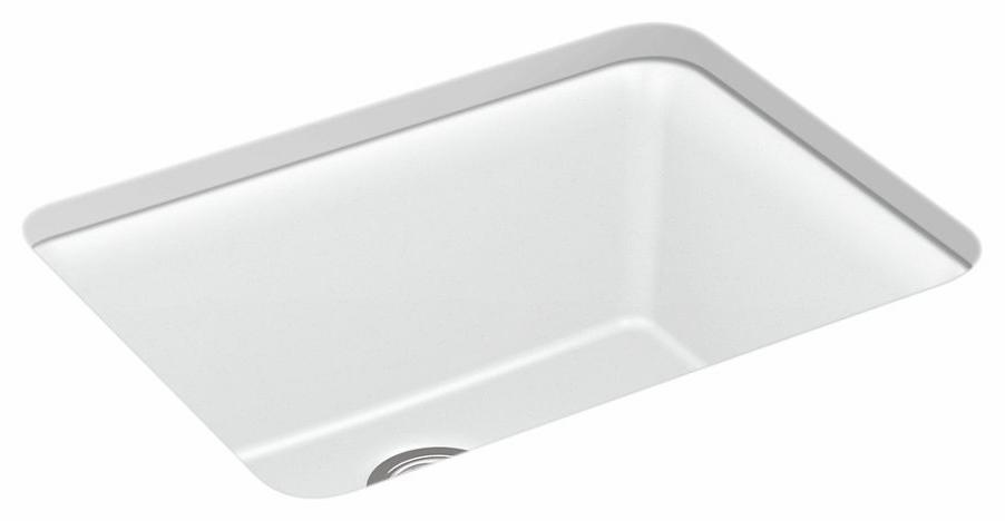 Cairn 24-1/2" 1 Bowl Undermount Neoroc Sink with Rack