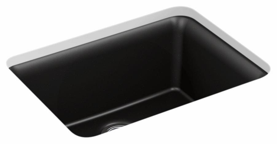 Cairn 24-1/2" 1 Bowl Undermount Neoroc Sink with Rack